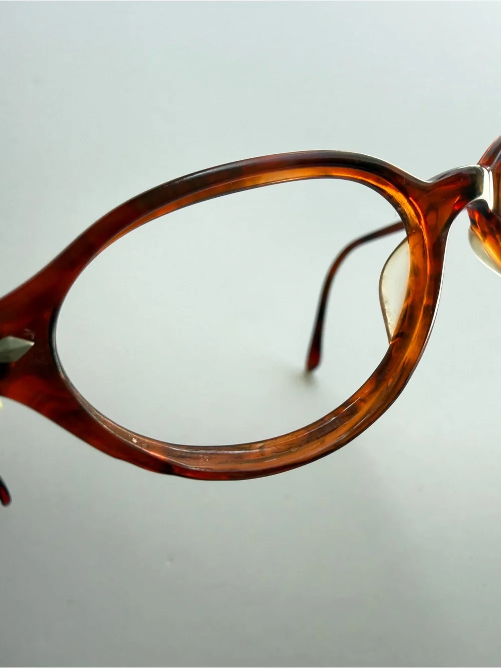 Vintage Italy Handmade Tortoise Shell Glasses Frames PC 2313